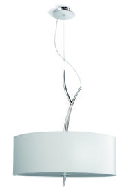 Eve Polished Chrome-Spain White Ceiling Lights Mantra Single Pendant Eve Polished Chrome-Spain White Ceiling Lights Mantra Single Pendant